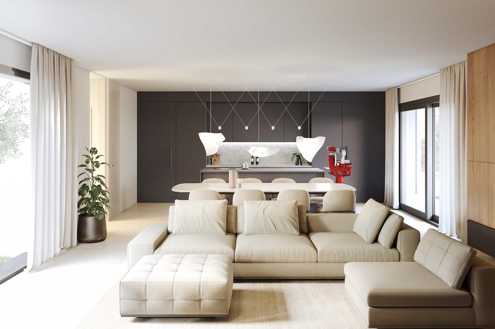 villa rodengo saiano salotto cucina brescia studio architettura interior design brescia banp studio